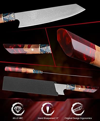 Хуск Професионален Готвач Нож Со Остар Раб Пакет Со Професионален Нож За Сечење Месо