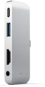 N/USB Тип-C Мобилни Про Центар Адаптер СО USB-C Pd Полнење USB 3.0 &засилувач; 3.5 мм Слушалки Приклучок Таблет Центар