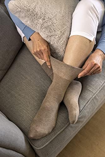 Iomi 6 пар женски бамбус дијабетични чорапи Екстра широки лабави без обврзувачки чорапи