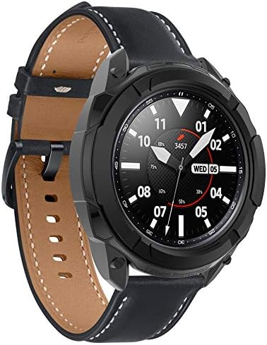 Fitturn Компатибилен со Samsung Galaxy Watch 3 41mm 45mm Case TPU Chull Edge Cate Case + Bezel Ring Заштита заштитен заштитен обвивка