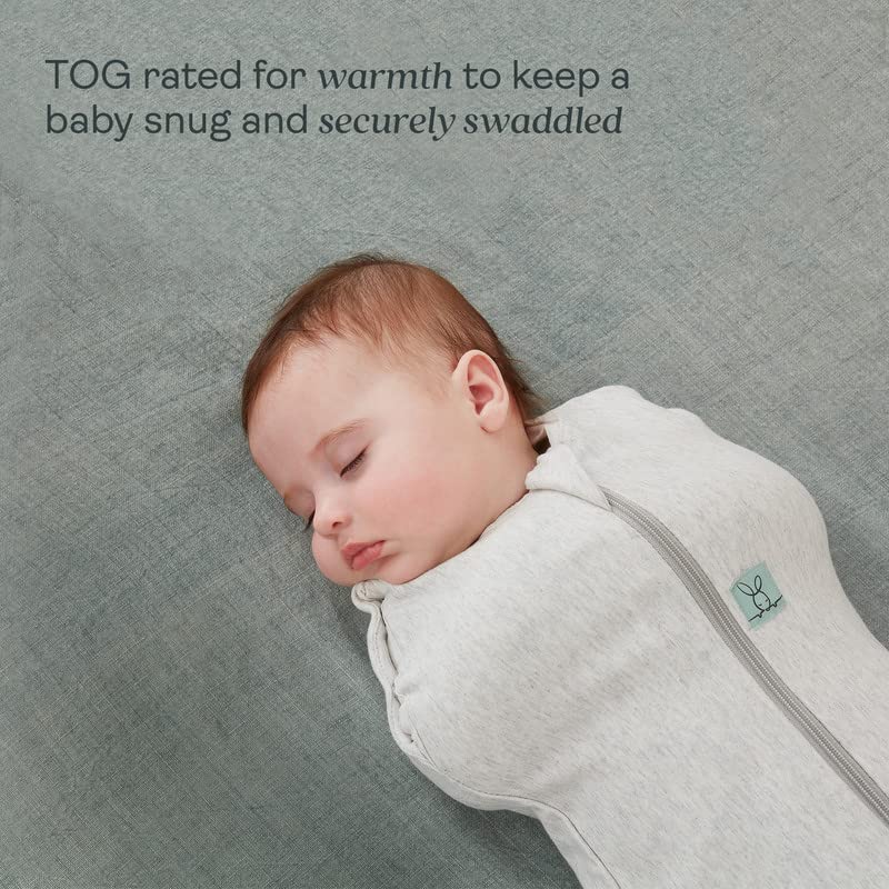 Ergopouch 2,5 Tog Зимски дрес и 0,2 TOG вреќа за спиење органски памук - топол и пријатна кожурец, го одржува бебето мирно и опуштено,