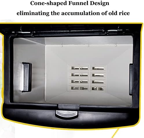 Контејнер за Автоматски Диспензер за Ориз 22 фунти Кутија За Складирање Ориз Од Нерѓосувачки Челик Countertop Ориз Организација Резервоар