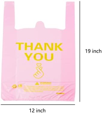 Пластична кеса за намирници во Ysmile Ви благодариме за маица, пластична торба за купување за мала деловна храна, за да оди торба