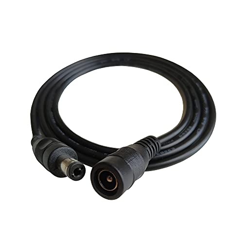 DZYDZR 3 метар 2,1 mm x 5,5 mm DC 12V адаптер кабел DC приклучок за продолжување на приклучокот машко до женско црно, за LED, CCTV, автомобил,