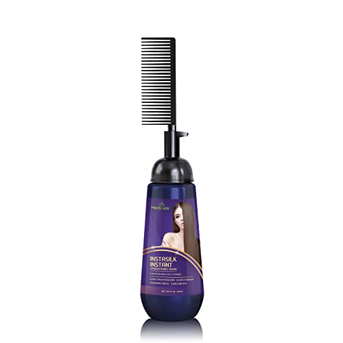 Хербиш Инстант крем за затегнување на косата со четка за чешел со апликатор - зацрвстување во секунди - мазните кадрици, затегнувања и фриз