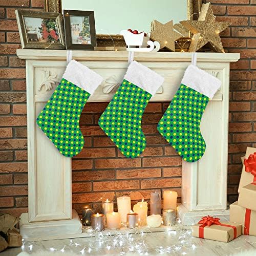 Пимилагу Бразил Полка Дот Божиќни чорапи 1 пакет 17,7 , виси чорапи за Божиќна декорација