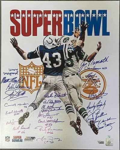 1969 Teamујорк etsетс тим потпиша СБ III 16x20 Фото 24 SIGS Fanatics & Steiner - Autographed NFL фотографии