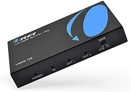 OREI Ultrahd 4K @ 60 Hz 1 x 2 HDMI Splitter 1 во 2 Out 2 Port 2: 8 -битна - HDMI 2.0, HDCP 2.0, 18 Gbps, EDID, Dulicp/Mirror 4K Screen -