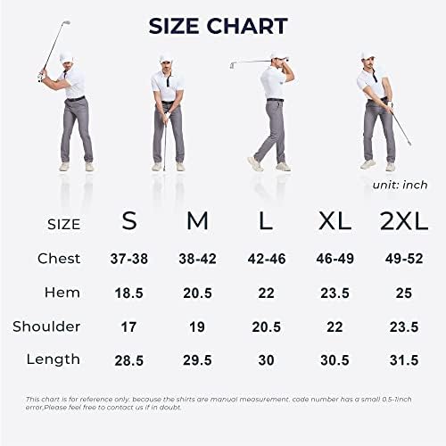 Кошули за голф за голф Аулегар, кратки ракави за печатење на ракави, влага за голф поло маици за мажи