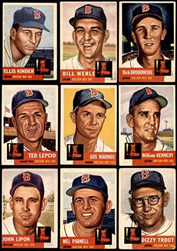 1953 Topps Boston Red Sox Team го постави Бостон Ред Сокс VG/EX+ Red Sox