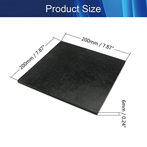 Пластичен лист Aicosineg POM 6mm x 7,87 x 7,87 Инженерски пластичен плоча полиоксиметилен пластична табла идеална за обработка на автоматски