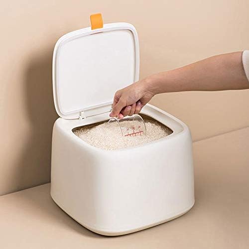 Лкибоа Кујна Пластична Кутија За Складирање Ориз од 10 килограми Кофа Запечатена Отпорна На Влага Голем Сад За Складирање Храна За Домашни Миленици