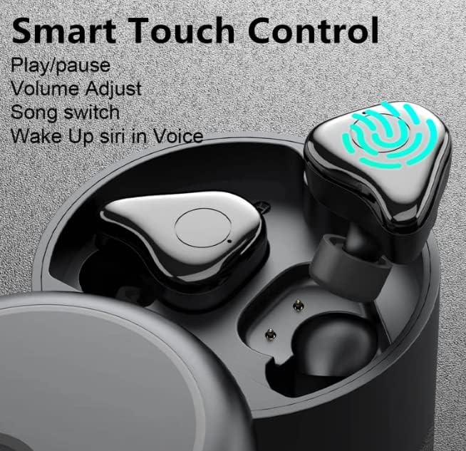 Безжични уши со преносни звучници Bluetooth со мал сабвуфер, 360 опкружувачки стерео звук вграден микрофон, долг век на траење на