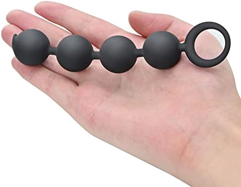 Силиконски анални мониста приклучок за задник 5,9inch четири топка анален ланец Врска со безбеден о влечење прстен анален возрасен секс