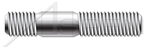 M8-1,25 x 30mm, DIN 939, метрика, столпчиња, двојно завршување, завршен крај 1,25 x дијаметар, не'рѓосувачки челик A2