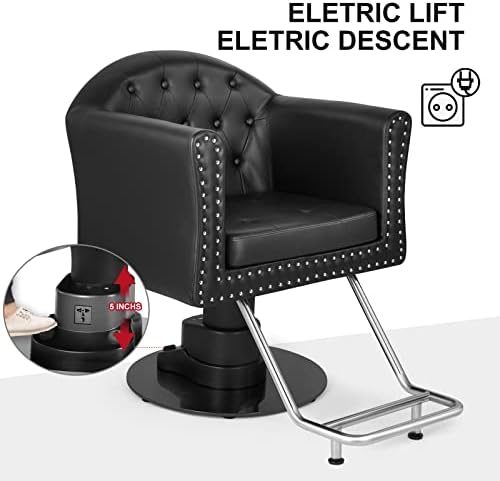Уметник Електричен бербер стол, стол за убавина, столче за електрична лице, стол за стилизирање на салони за убавина, електричен