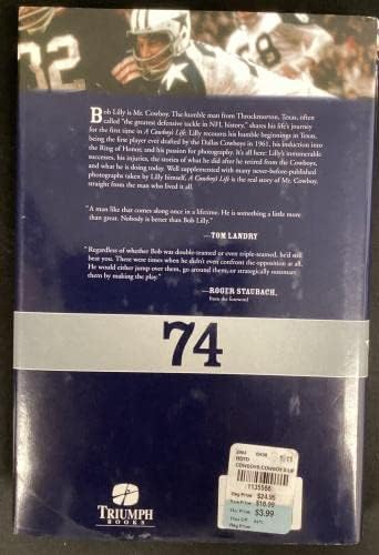 Боб Лили потпиша книга Каубојски живот HCB Далас HOF 80 Autograph JSA Staubach - NFL автограмираше разни предмети