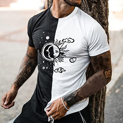 2022 Нови маички за мажи, градско име печатено крпеница спортски спортски обичен кратки ракави кошула мускуларна вежба за атлетика врвови