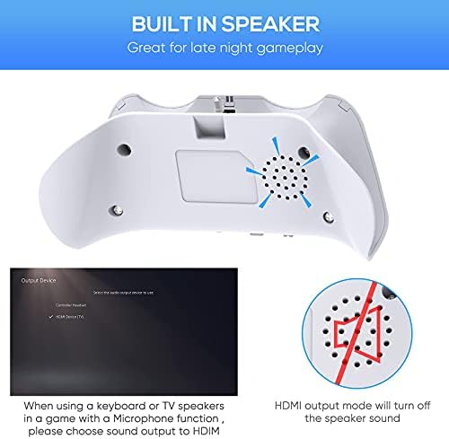 Контролер Тастатура ЗА PS5, Безжична Qwerty Тастатура Bluetooth 3.0 Мини Тастатура За Полнење Со Вградени Звучници, Разговор во Живо 3.5