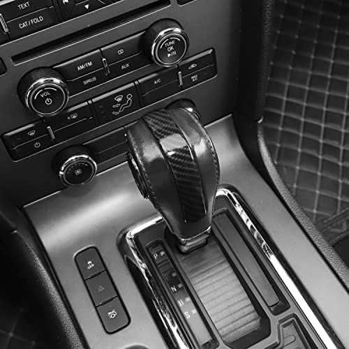 PDKLIN за Ford Gear Shift Conb Crown Компатибилен со Ford Mustang 2010-2014, жито од јаглеродни влакна, додатоци за внатрешни работи