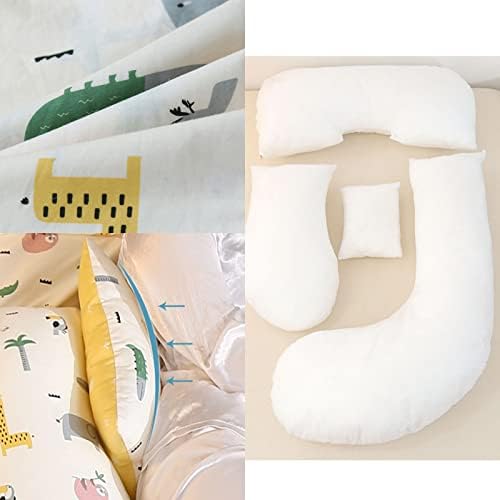 RDBSMGX лумбална породилна перница памучна ткаенина Страна за спиење перница за спиење Отстранлив научно зонирање 30 ° Агол на навалување Лесно за чистење на долга мул