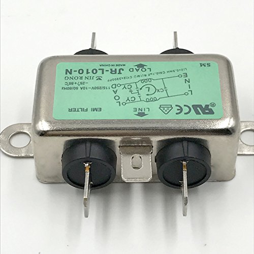 Потиснувач на бучава моќност ЕМИ филтер за филтрирање со еднофазен линиски климатичар Jrele AC 115/250V 10A JR-L010-N