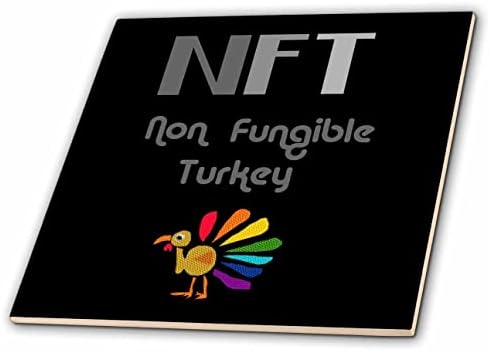 3dRose Кул Забава NFT Колектор Не-заменливи Турција Сатира Цртан Филм-Плочки