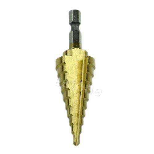 Hex Titanium чекор Cone Cone Dript Bit Doy Cutter 4-22mm HSS 4241 за лим метал