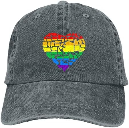 ДЕНУ ЛГБТ гордост Бејзбол капа за манс Каскет прилагодлива капа на камиони за камиони за жени