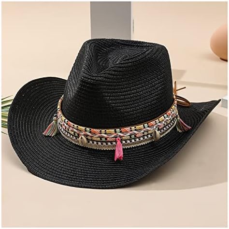 ZSEDP каубојска капа мека прошетка по капа на плажа летна капа дами УВ заштита капа Сонце капа
