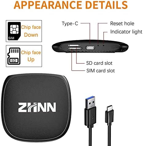 ZHNN Android 11 CarPlay AI Box со Netflix Wireless CarPlay Magic Box/Безжичен Android Auto Multimedia Video Box, 2023 Најновиот