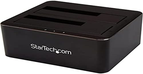 StarTech.com DUAL-Bay USB 3.0 ДО Sata Хард Диск Докинг Станица, USB Хард Диск Dock, Надворешни 2.5/3.5 SATA I/II/III, SSD/HDD