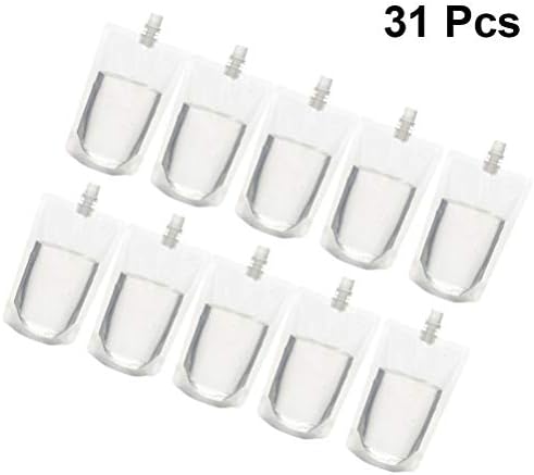 Бестонзон 30 парчиња Пластични Колби За Сокови Торбички За Пијалоци За Повеќекратна Употреба 200мл Чисти Колби За Пиење Течни Колби