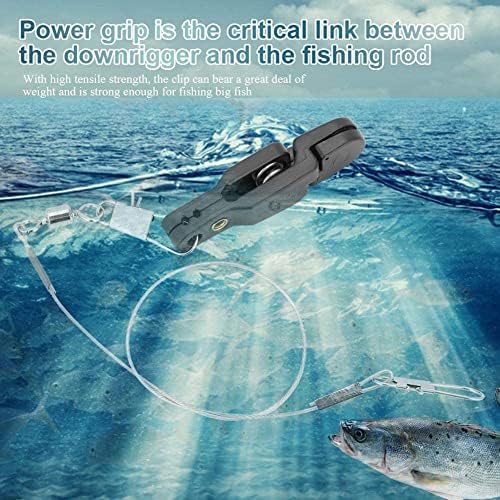 Alomejor Release Snap Clip Power Power Clip Clip +челична риболов линија +б форма на игла за риболов на брод