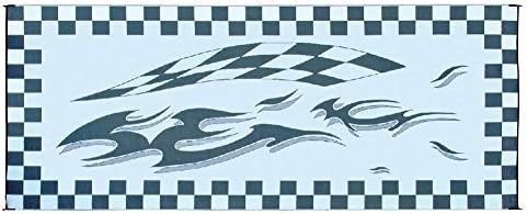 Стилски Кампување HC1 Црно/Знаме 8 'x 20' Карирани Мат