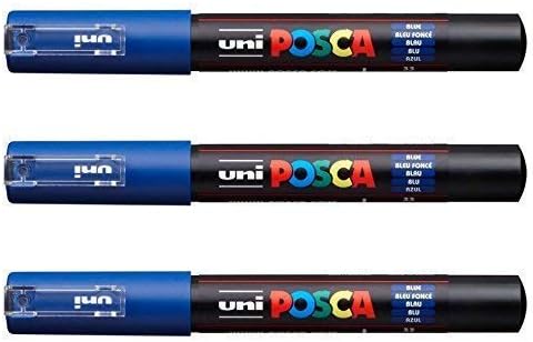 PoSca PC-1M од Uni-Ball-White [Пакет од 3]