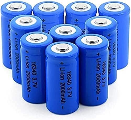 3,7V 2000mAh 16340 Conthage јонски литиум батерија за CR123A CR17345 K123A VL123A DL123A 5018LC 10 парчиња