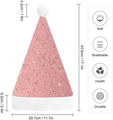Розово Злато Позлатена Божиќна Капа Персонализирана Капа На Дедо Мраз Смешни Божиќни Украси