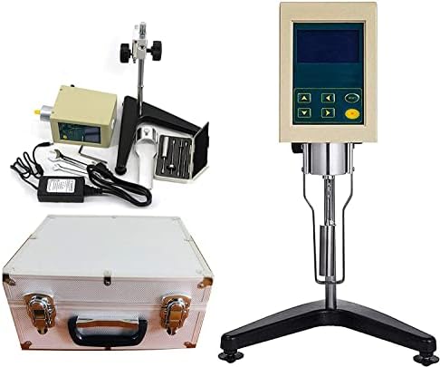 VTSYIQI ROTARY VISCOMETER DIGITAL LCD ROTATION VICOMETER VISCOTION MERTER 1 ~ 2 x 1000000 MPa со сензор за прикажување на температурата за