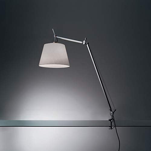 Artemide Tolomeo Mega LED 31W Silver Fiber Difuser Aluminum Table Lamp со Clamp | 17