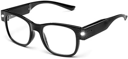 Oushiun USB LED за полнење со предводени очила за читање паметни осветлени очила за жени мажи