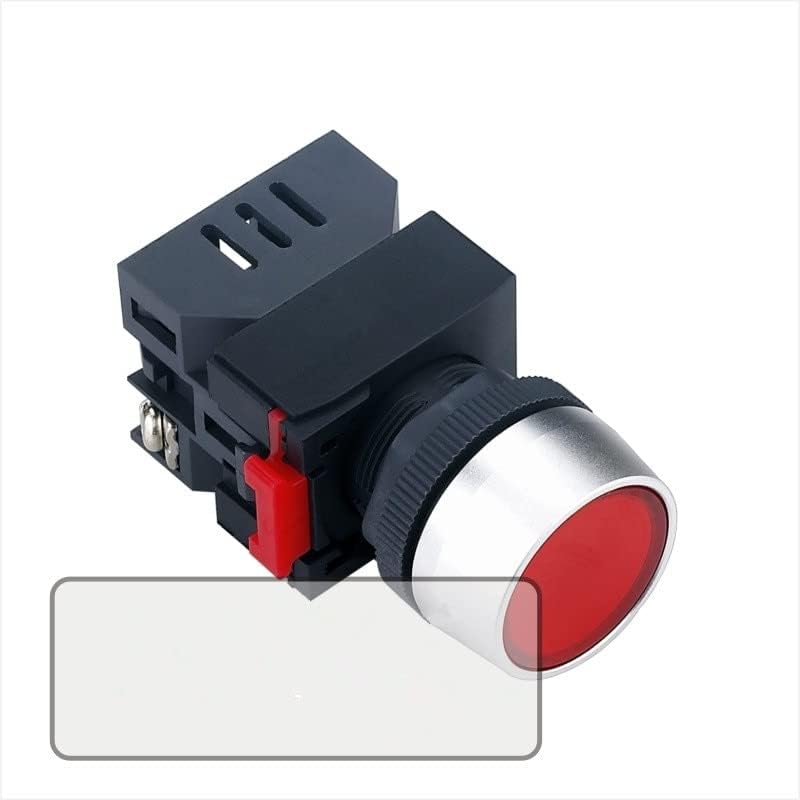 Дијаметар 22мм прекинувач за копче за притискање со прекинувач за светло на сигнал за машини или опрема, 30 парчиња/лот
