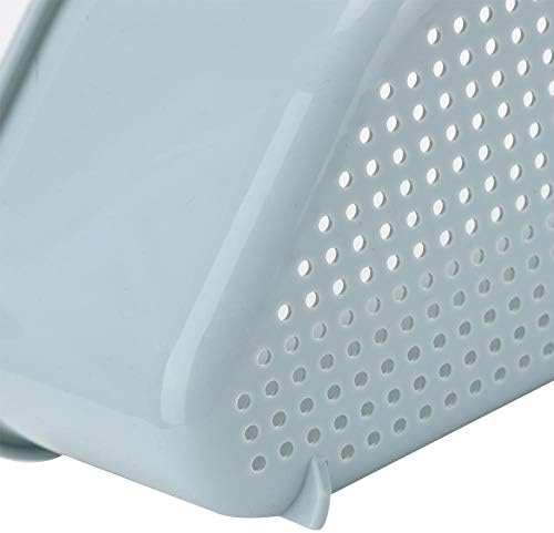 FDIT 2PCS кујнски мијалник Кади држач за сунѓер Триаголен облик Дрекач решетката агол за одводнување на решетката PP