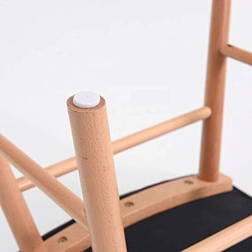 Општо едноставна столица, модна едноставна подножје облекување столче цврсто дрво нозе во конкавна површина на седиштето модерно шминка