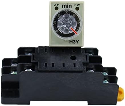 Buday H3Y-2 AC 110V тајмер за одложување на времето за време на времето 0-60 минути со база