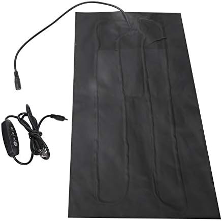 Qiangshuaikj Електрична крпа за грејач, подлога за облека за прилагодување на температурата, 5V 2A USB подлога за греење, подлога
