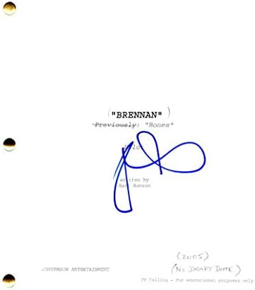 Дејвид Бореаназ го потпиша автограмот - Комби за целосна пилот -скрипта - Ангел - Бафи Вејмпир Слејер, Сели Бут, Jејсон Хејс - Тим