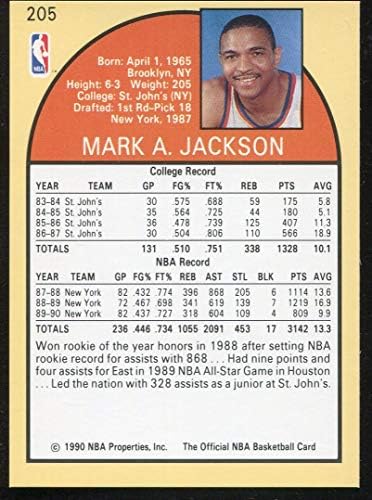 Марк acksексон 1990-91 НБА карики - [база] 205