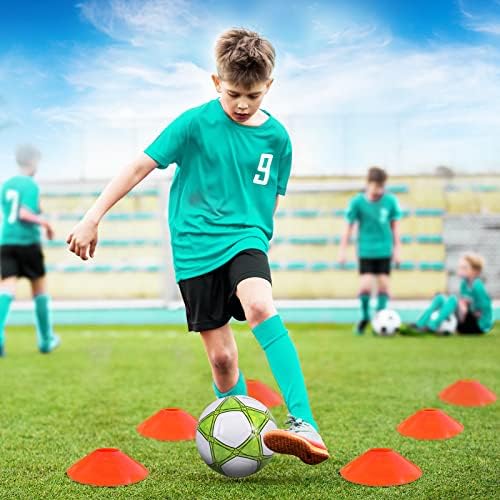 Детски фудбалски цели за сет на задниот двор - 2 од 4 'x 3' Преносна опрема за обука на фудбалски цели, Поп -доп -дете Фудбалска мрежа со фудбалска