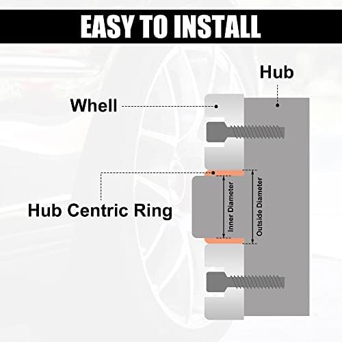 X Autohaux 4pcs OD 73,1mm до ID 63,5 mm алуминиум легура на автомобили центар за центрични прстени тркала боречки центар